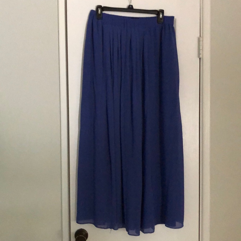 Blue maxi skirt